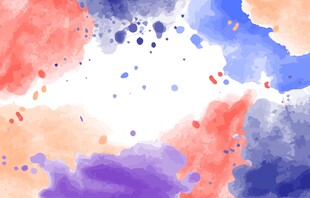 多彩水彩泼墨背景图案