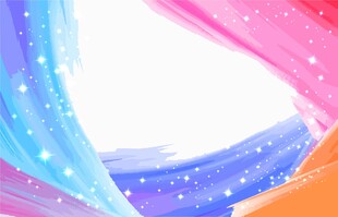 梦幻多彩流体星空背景图