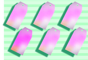 多彩渐变卡片整齐排列