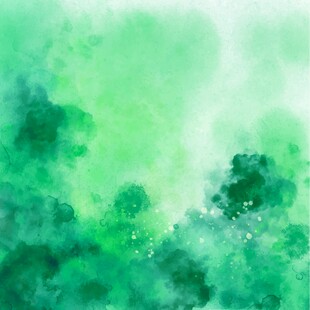 清新绿色水彩背景纹理
