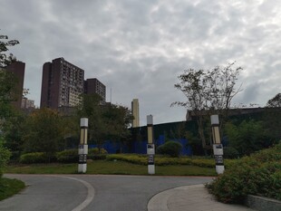 城市公园一角景观