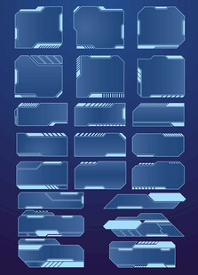 蓝色几何图案背景纹理