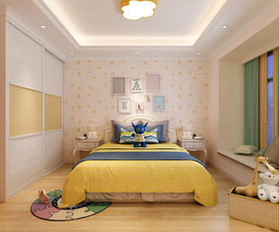 儿童卧室温馨舒适设计