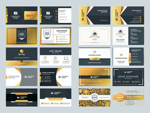 高端商务名片设计模板