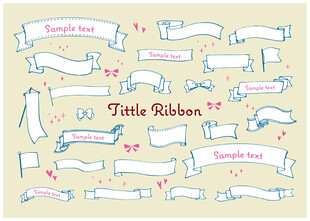 复古手绘风格装饰性横幅