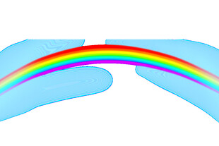 天空中的绚丽彩虹