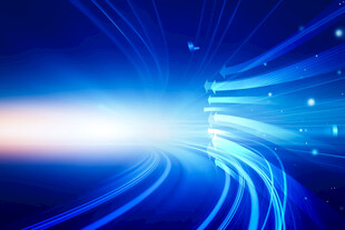 蓝色炫光科技感线条背景