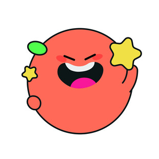 小桔科技卡通形象大笑