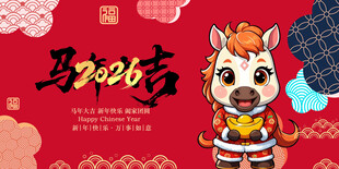 马年贺岁卡通形象