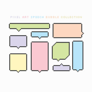 多彩简约对话框设计元素