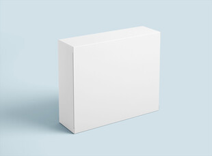 白色方形包装盒样机