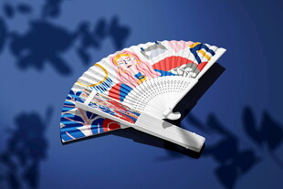 日式折扇样机贴图效果