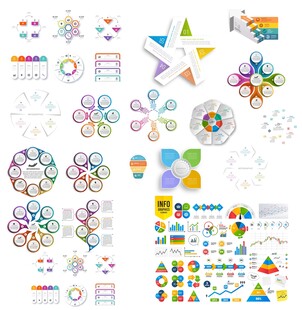 多彩几何图形矢量素材集