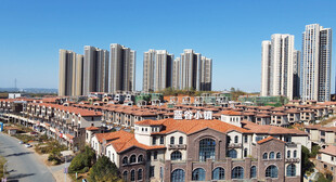 株洲蓝谷小镇小区航拍