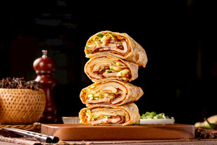 美味叠层卷饼
