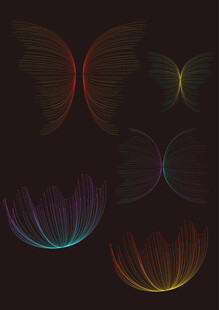 梦幻炫彩翅膀图案集合