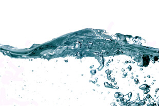 蓝色水花动态瞬间