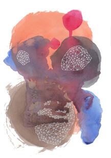 抽象水彩艺术图案