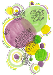 多彩抽象圆形图案设计