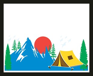 户外露营山间美景