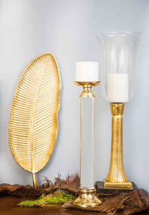 金色烛台摆件 优雅家居风