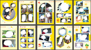 多样卡通插画素材集合