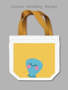 卡通图案手提帆布包