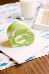 抹茶奶油蛋糕卷