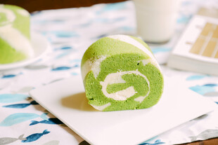 抹茶奶油蛋糕卷