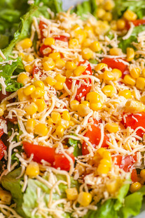 蔬菜玉米芝士沙拉
