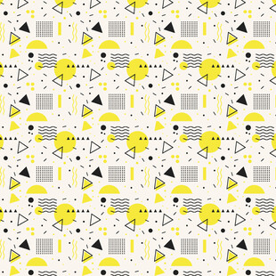 几何黄黑灰图案背景