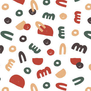 多彩几何字母图案背景