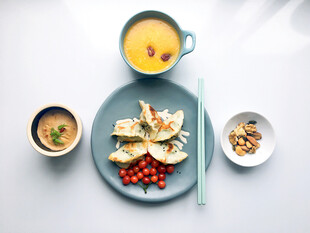 精致中式早餐摆盘