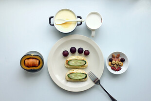 精致早餐摆盘