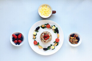 多彩水果早餐拼盘