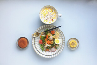 美味餐食搭配饮品