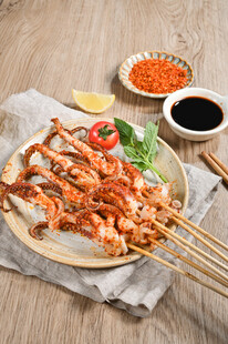 烤鱿鱼串
