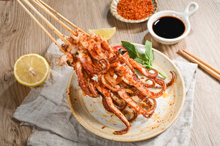烤鱿鱼串