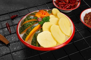 南瓜土豆拼盘