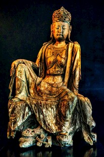 鎏金观音菩萨坐像