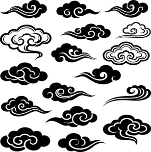 中式传统云纹图案集合