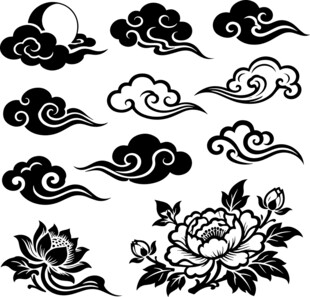 中式传统云纹花卉图案集