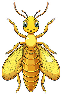可爱卡通蜜蜂形象