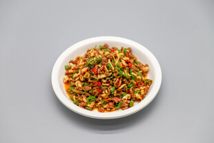 青椒炒肉沫