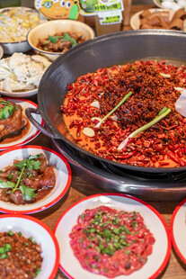 丰盛火锅食材