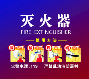 灭火器使用方法