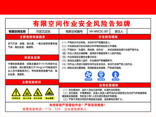 污泥沉淀池有限空间作业安全风险