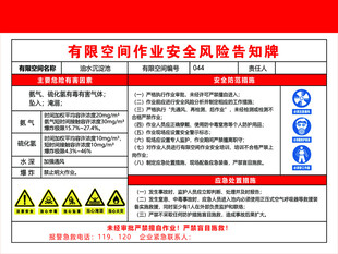 油水沉淀池有限空间作业安全风险