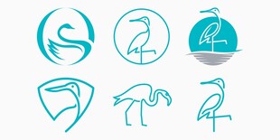 鸟类相关创意标志设计