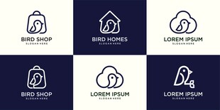 简约水滴形状标志设计